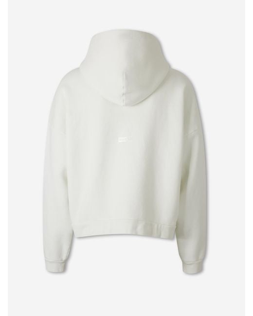 Acne White Hooded Sweatshirt for men