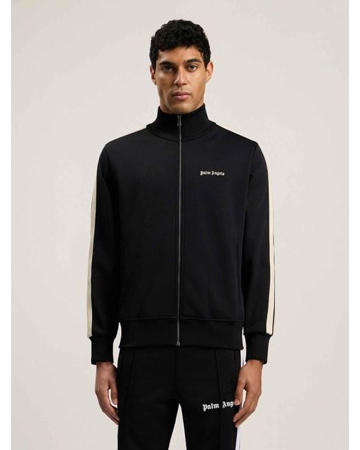 Palm Angels Black Logo Technical Jacket for men