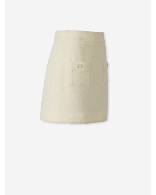 Jonathan Simkhai White Leighton Mini Skirt