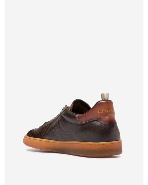 Officine Creative Brown Leather Sport Shoes for men