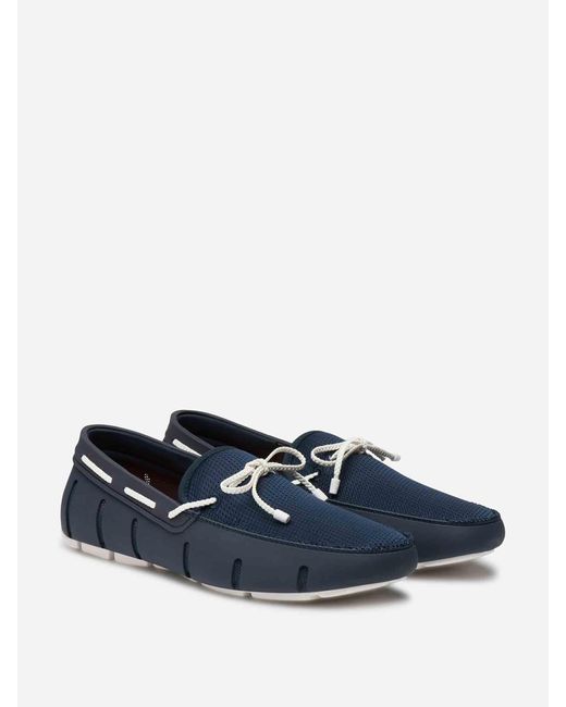 Scarpe Da Barca Con Lacci di Swims in Blue da Uomo