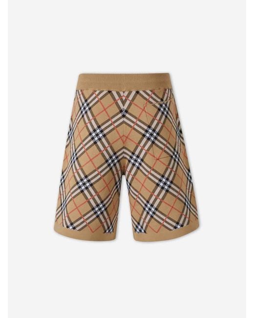 Burberry White Bermuda Checkpoint for men
