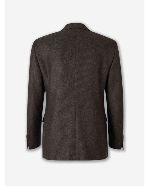 Americana Recta Canali de hombre de color Black