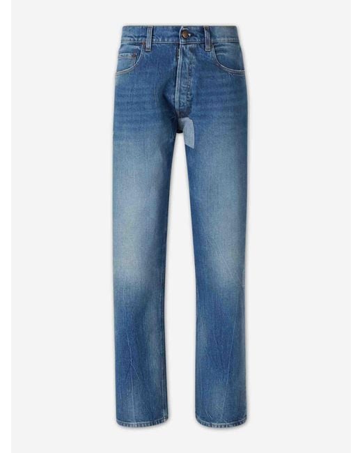 Maison Margiela Blue Straight Jeans for men