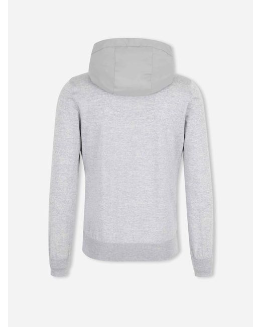 Gran Sasso Gray Technical Jacket With Hood for men