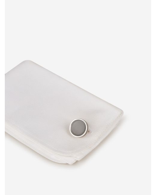 Tateossian Black Tablet Ice Cufflinks for men