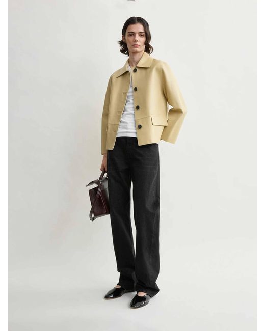 Totême Natural Casual Leather Jacket
