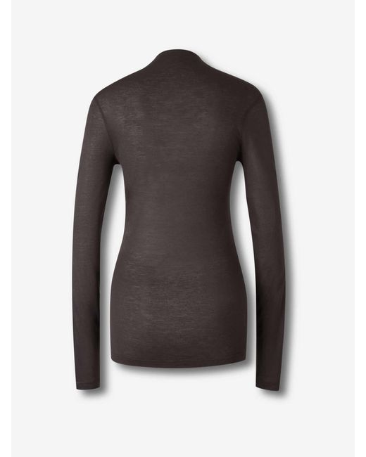 T-Shirt À Manches Longues Lemaire en coloris Black