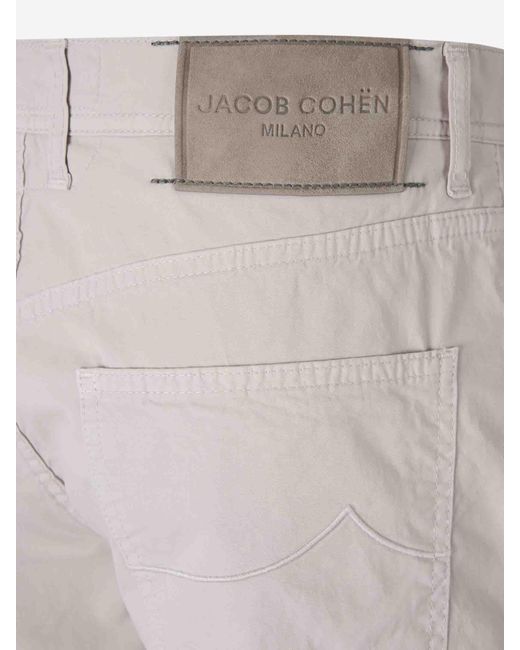 Jacob Cohen White Nicolas Cotton Bermuda Shorts for men