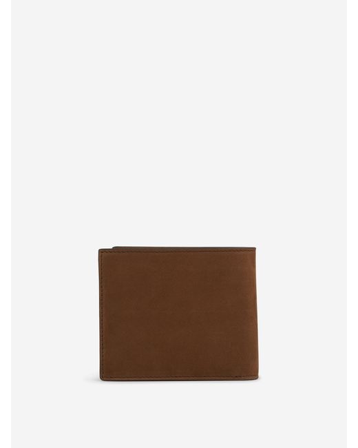 Tom Ford Brown Nubuck Folding Wallet for men