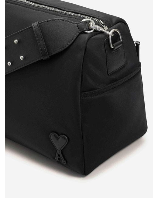 AMI Black Marcel Shoulder Bag for men