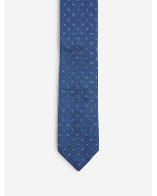Petronius Blue Dot Motif Tie for men