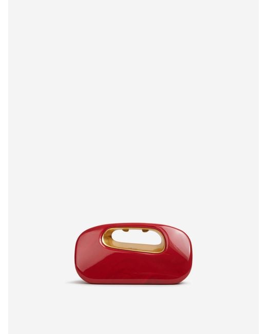 Cult Gaia Red Clutch Amara