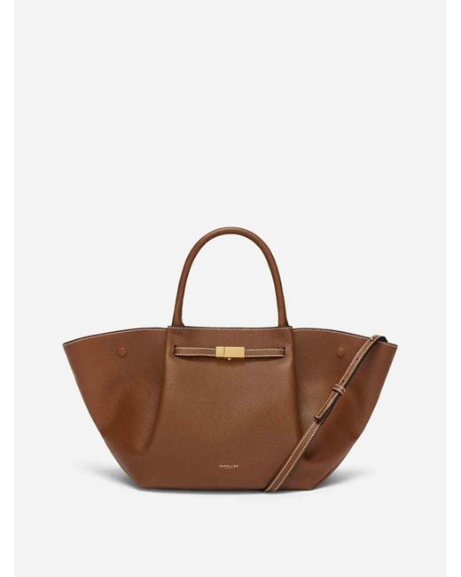 La Borsa A Tracolla Midi New York di DeMellier London in Brown