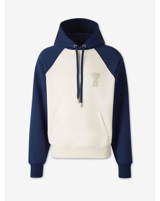 Sudadera Capucha Logo AMI de hombre de color Blue
