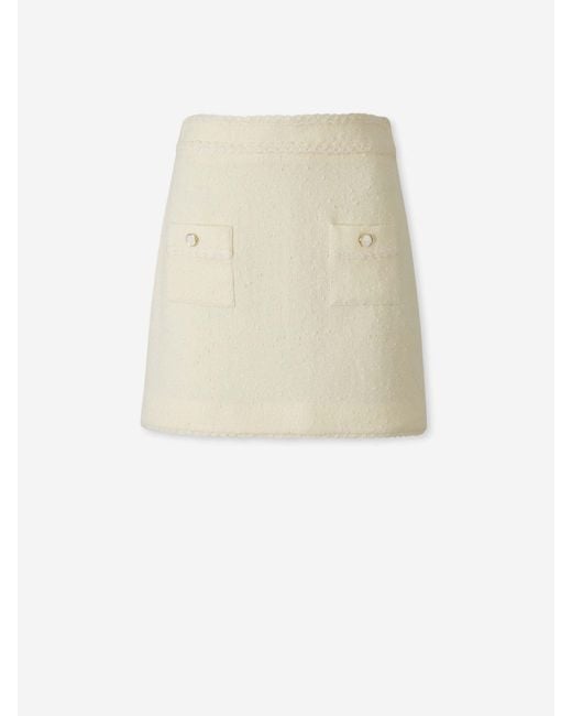Jonathan Simkhai White Leighton Mini Skirt