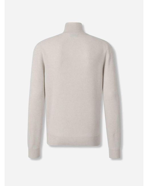 Jersey Cuello Alto Brioni de hombre de color White