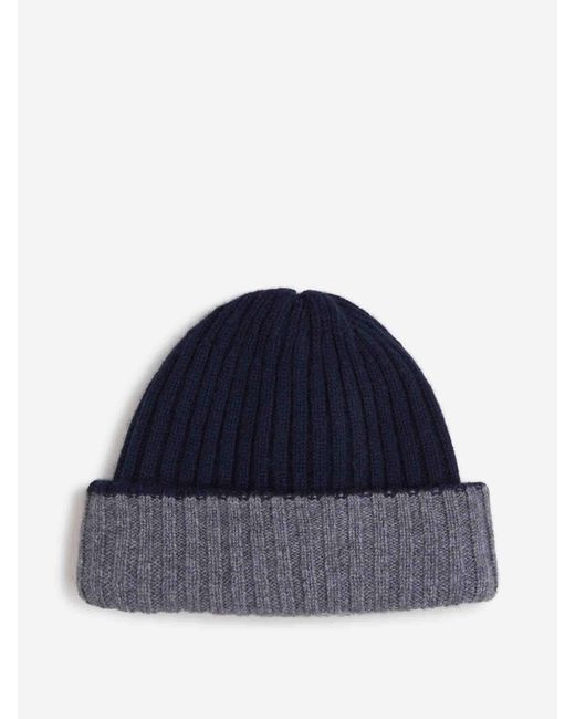 Fedeli Blue Double Bicolor Hat for men