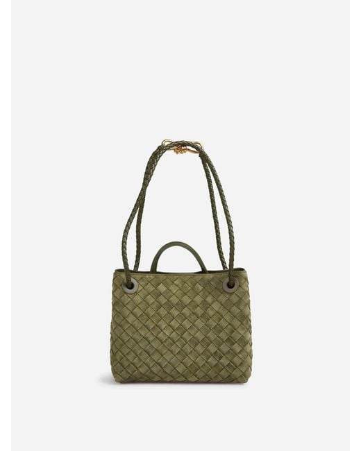 Bottega Veneta Green Andiamo Small Bag