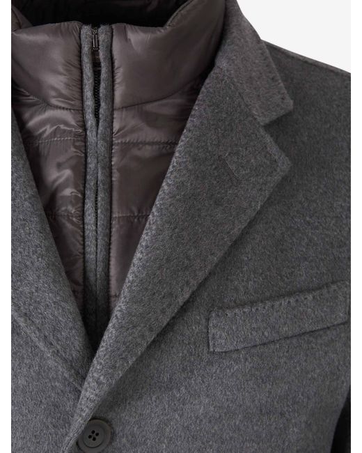 Americana Desmontable Ultraligera Herno de hombre de color Gray