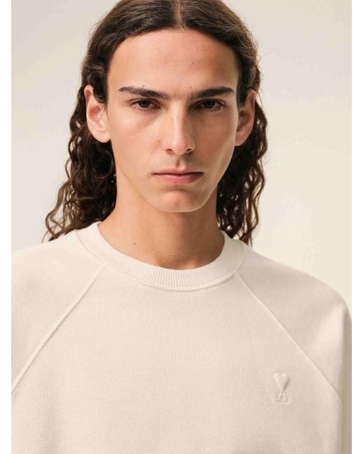 Sudadera Algodón AMI de hombre de color White