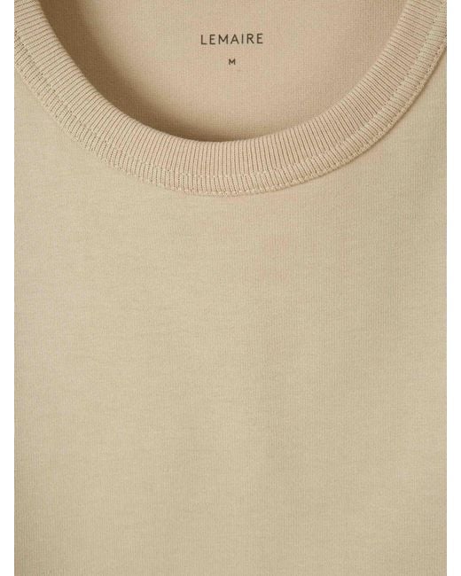Lemaire Natural Short Sleeve T-Shirt for men