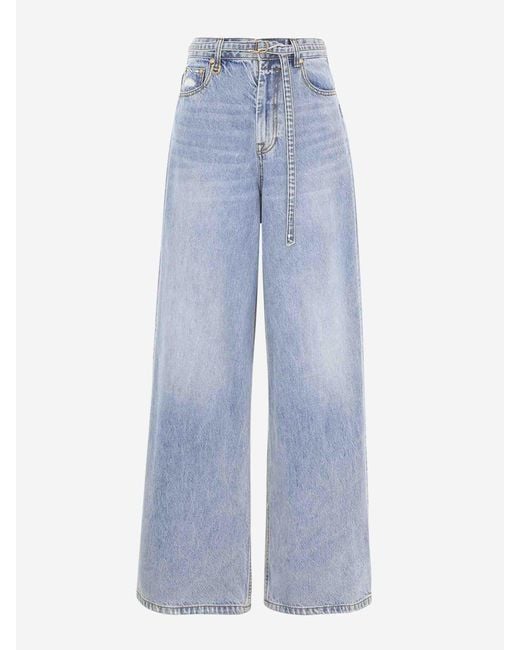 Zimmermann Blue Illuminate Jeans Mit Weitem Bein
