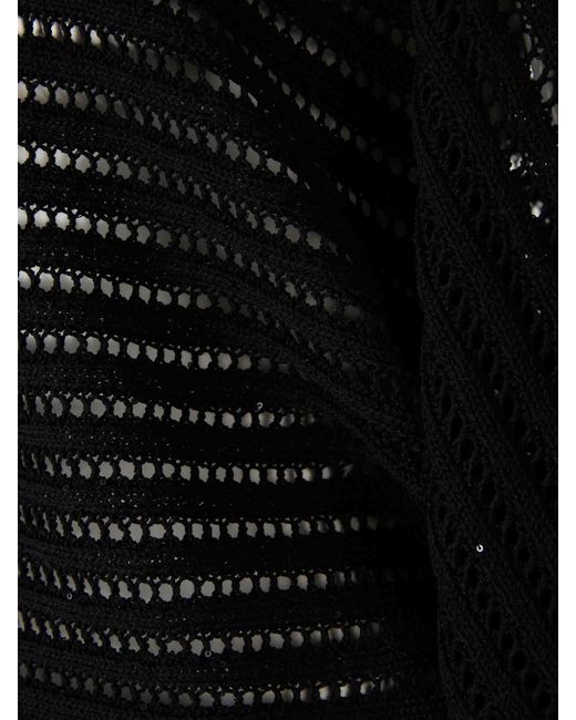 Peserico Black Cotton Knit Jersey