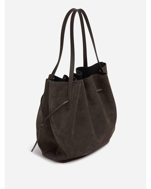 Yuzefi Black Scallop Tote Bag