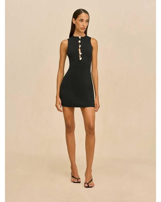 Cult Gaia Black Doms Mini Dress