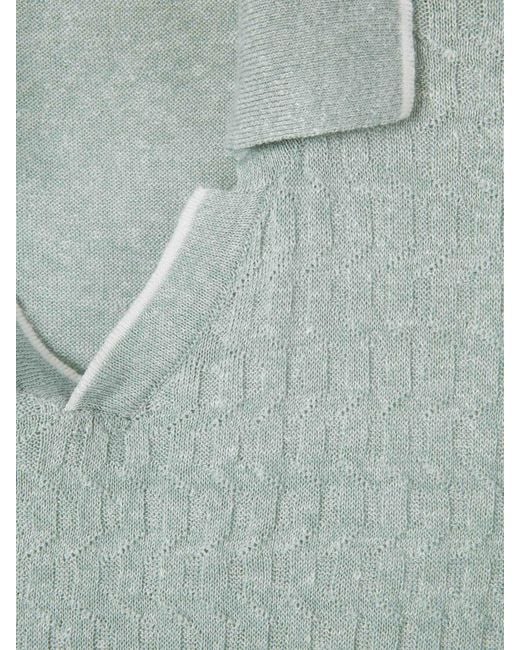 Santa Eulalia Blue Polo Knit Cotton for men