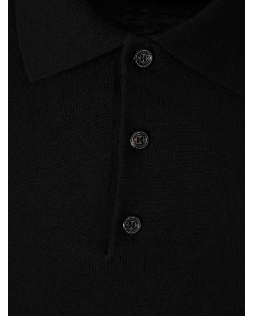 DSquared² Black Polo Shirt Logo for men