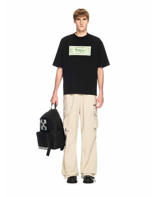 Maglietta Con Freccia Di Banconota di Off-White c/o Virgil Abloh in Black da Uomo