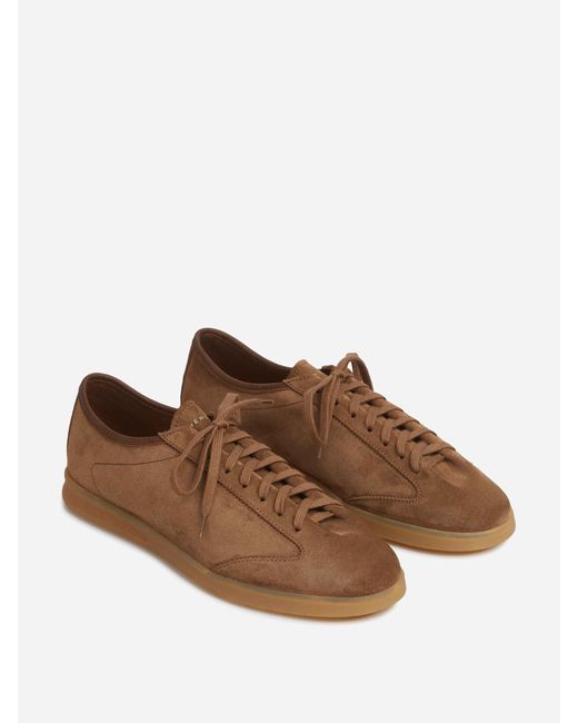 Henderson Brown Leather Sneakers for men