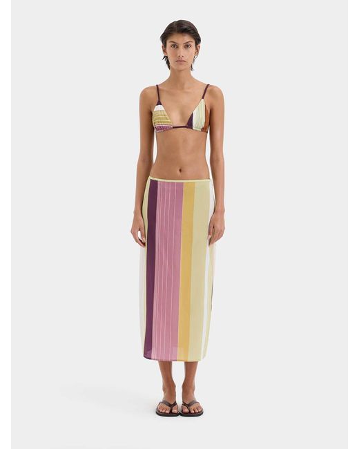 Falda Midi Fontana Sir de color Pink
