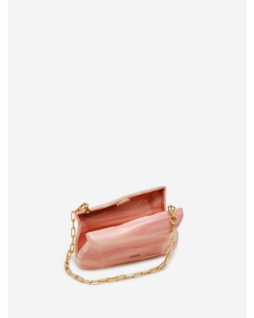 Cult Gaia Pink Malaya Clutch Bag