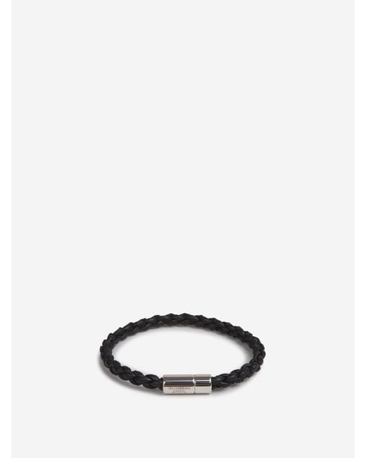 Tateossian White Leather Bracelet for men
