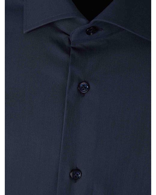 Camicia Semplice di Santa Eulalia in Blue da Uomo