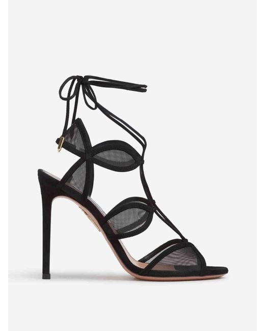 Aquazzura Black Fatal Attraction 105 Sandals