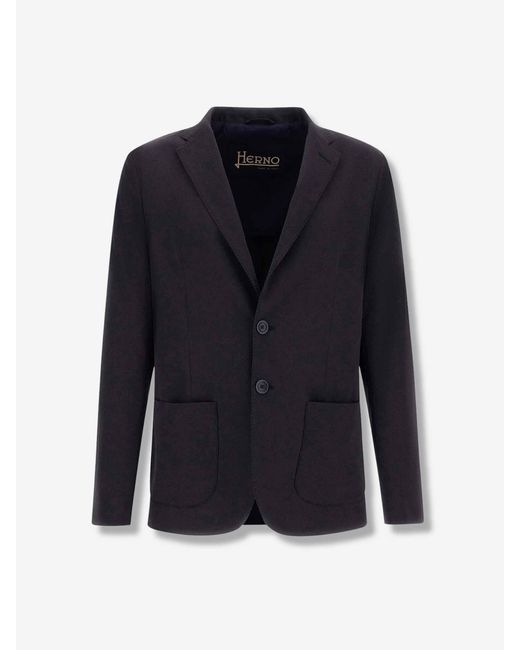 Blazer Dritto di Herno in Blue da Uomo