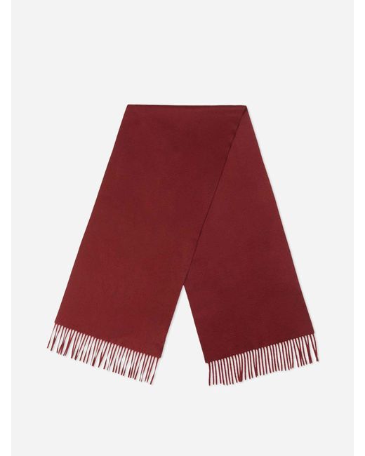 Santa Eulalia Red Cashmere Scarf for men