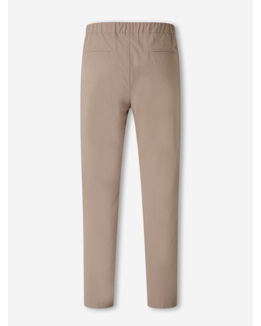Herno Natural Technical Straight Leg Trousers for men