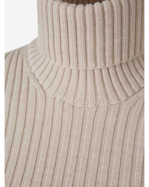 Herno White Short Sleeve Sweater