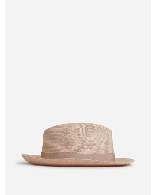 Borsalino Natural Medium Brim Hat for men