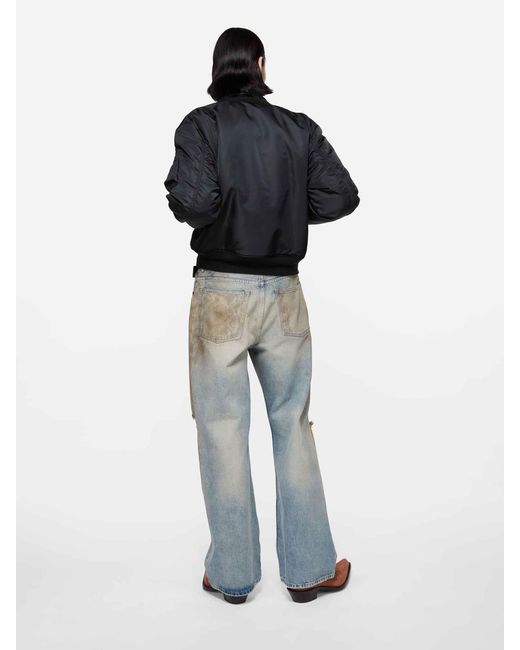 Acne Blue Technical Bomber Jacket for men