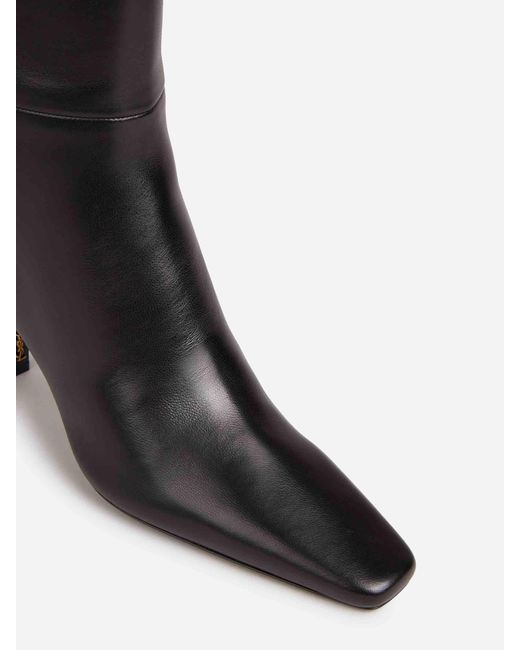 Saint Laurent Black Jil Pointed Leather Boots