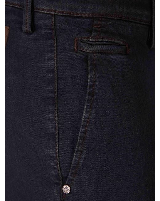Jacob Cohen Blue Cotton Straight Leg Jeans for men