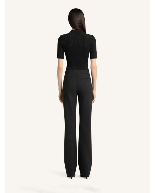 Courreges Black Short-Sleeve Polo Shirt