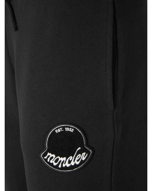 Joggers Deportivos Algodón Moncler de hombre de color Black