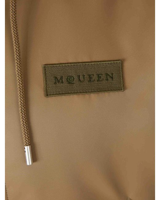 McQueen Natural Technical Jacket With Hood for men